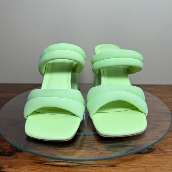 Open Edit Stella Sandal in Neon Green - Picture 7 of 16
